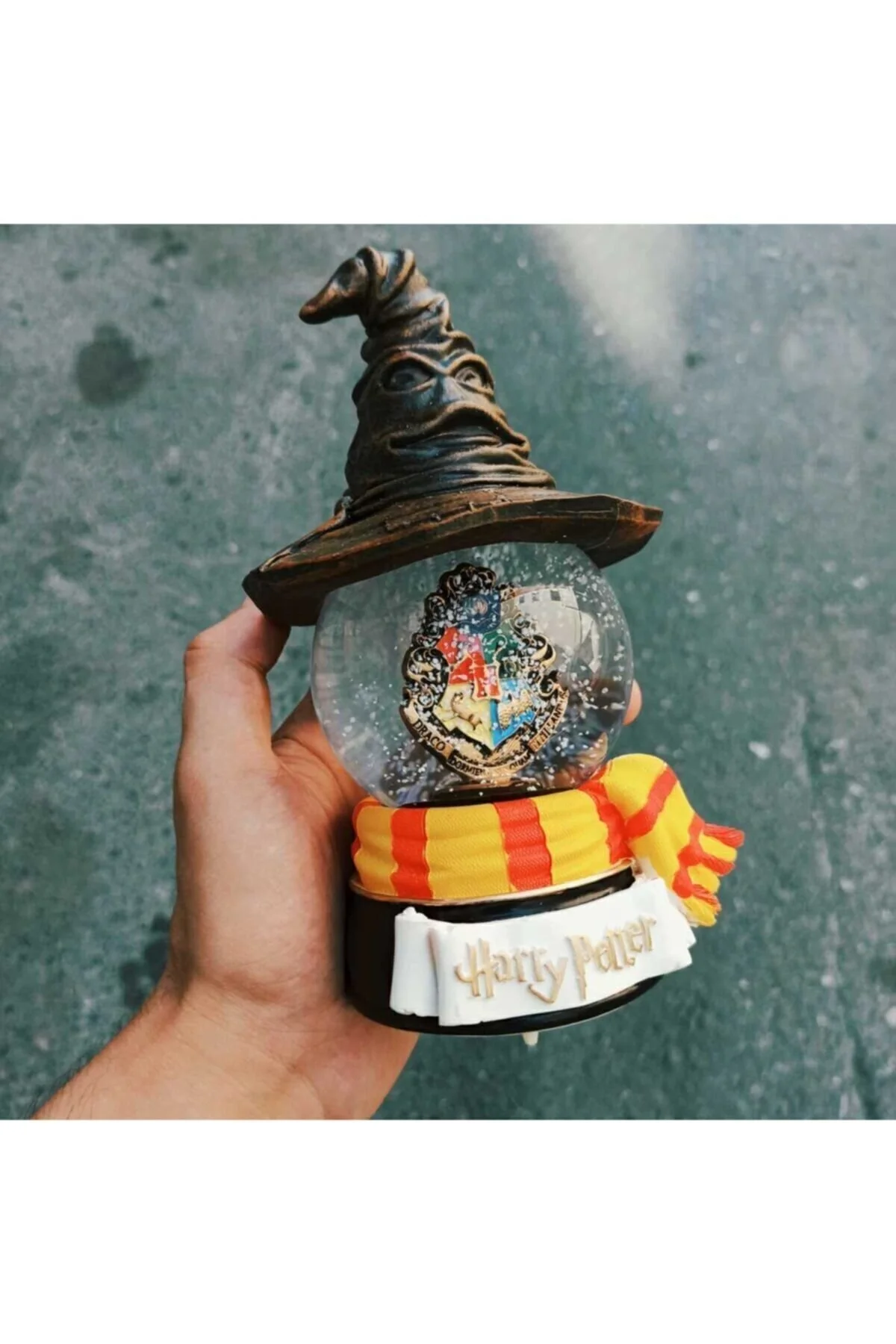 by rk tasarım Harry Potter Seçmen Şapka Işıklı Müzikli Büyük Kar Küresi" Hediyelik Eşya Fiyatı