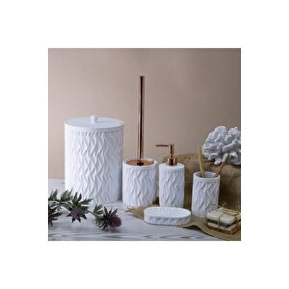 By Selim Artemis Beyaz 5 Parça Polyester Banyo Seti Banyo Aksesuarları Fiyatı