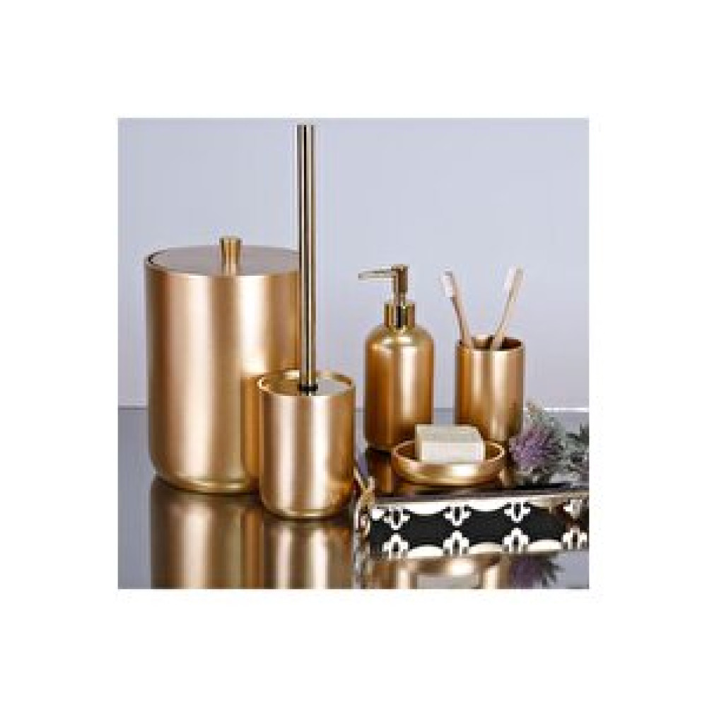 By Selim Elegance Altın 5 Parça Polyester Banyo Seti Banyo Aksesuarları Fiyatı