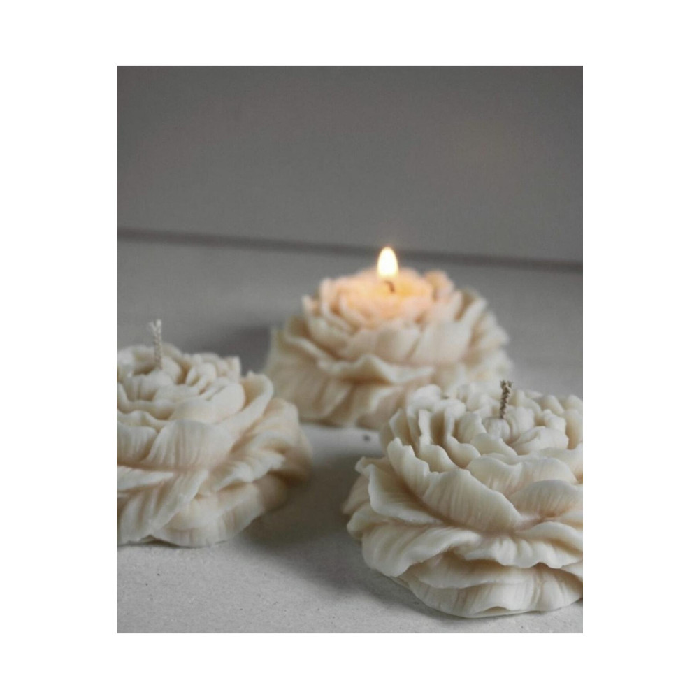 By Sirin Candle Şakayık Model Mum 3 Adet Dekoratif Mum Fiyatı