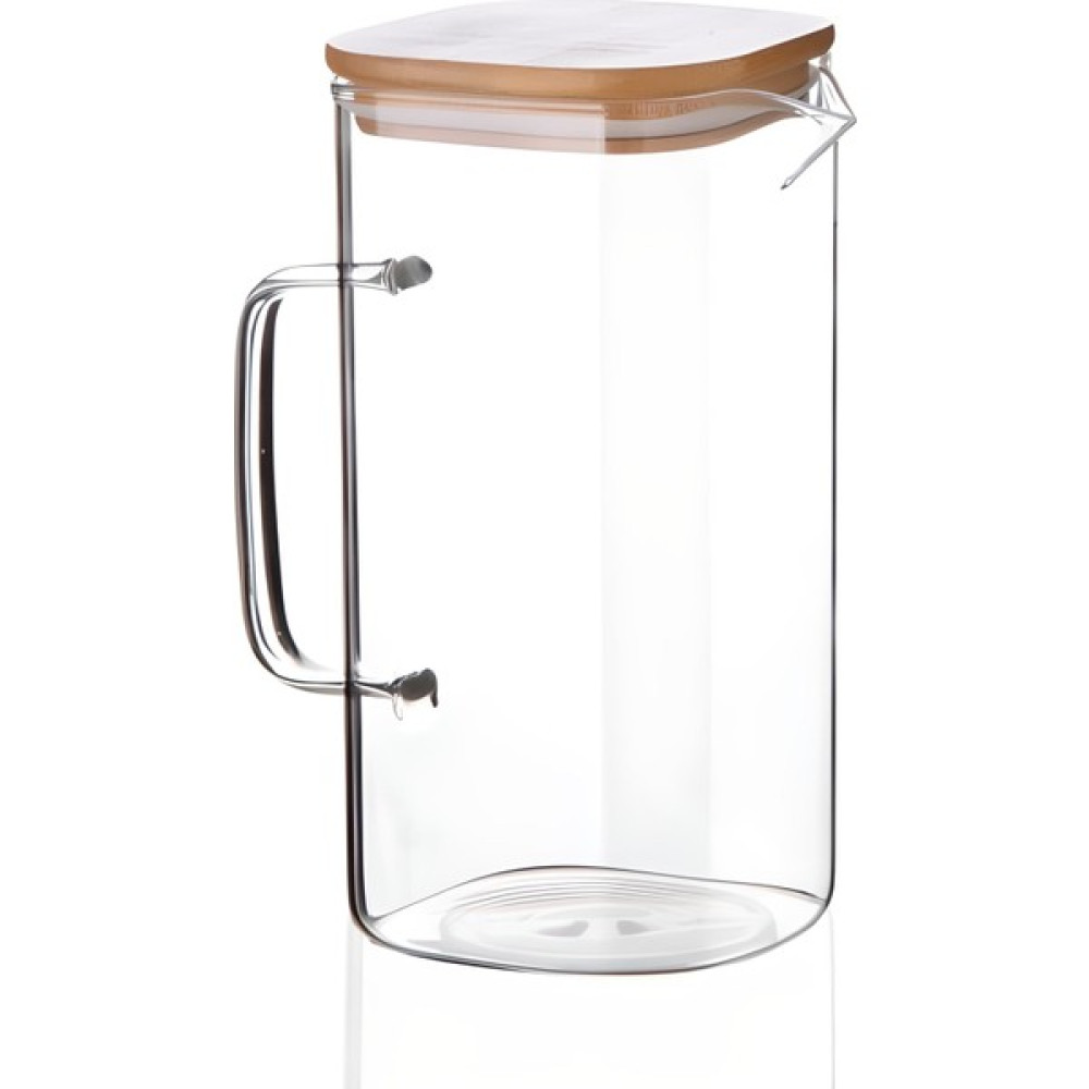 By Store Bambu Kapaklı Cam Sürahi 1800 Ml - 1,8 L Sürahi Fiyatı