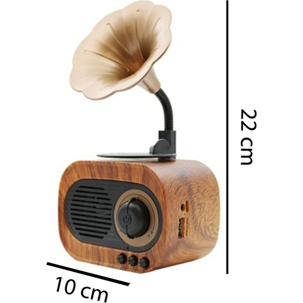 By Store Forland B5 Nostaljik Mini Radyo Gramofon Bluetooth Hoparlör Fm USB Sd Yüksek Ses Speaker B5 - Kahverengi Bluetooth Hoparlör Fiyatı