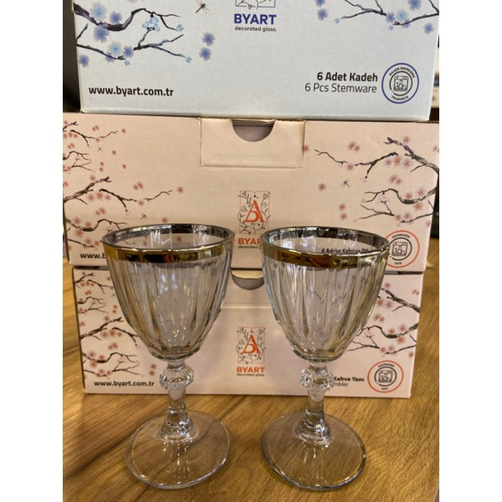 Byart Diamond Ayaklı Kahve Yanı Bardağı 52 cc Fincan / Bardak / Kahve Takımı Fiyatı