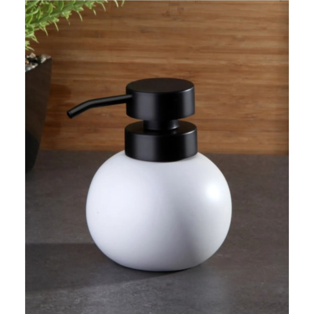 BYB Porselen Stoneware Tombul Sıvı Sabunluk- Beyaz Sabunluk Fiyatı