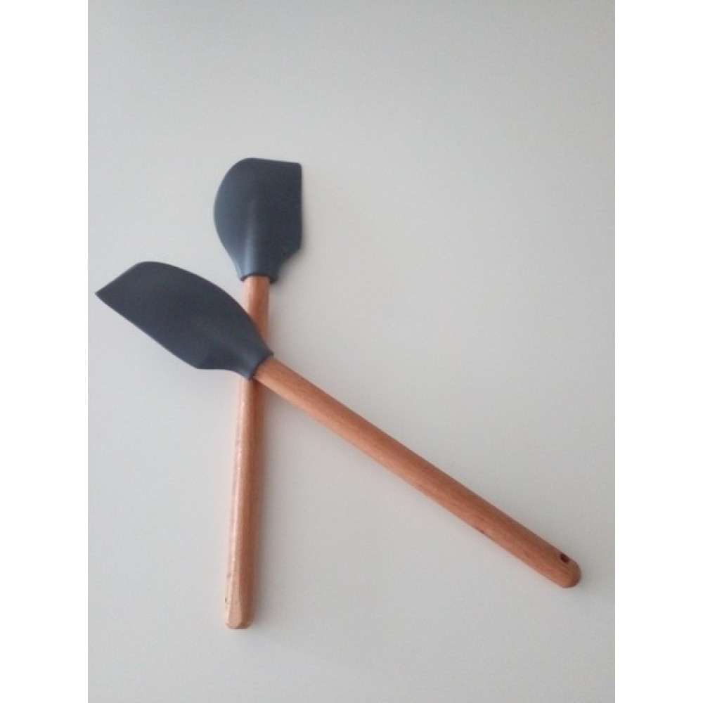 ByBirgül Ahşap Saplı Silikon Spatula (2ADET) - 2 Adet Mutfak Gereçleri Fiyatı