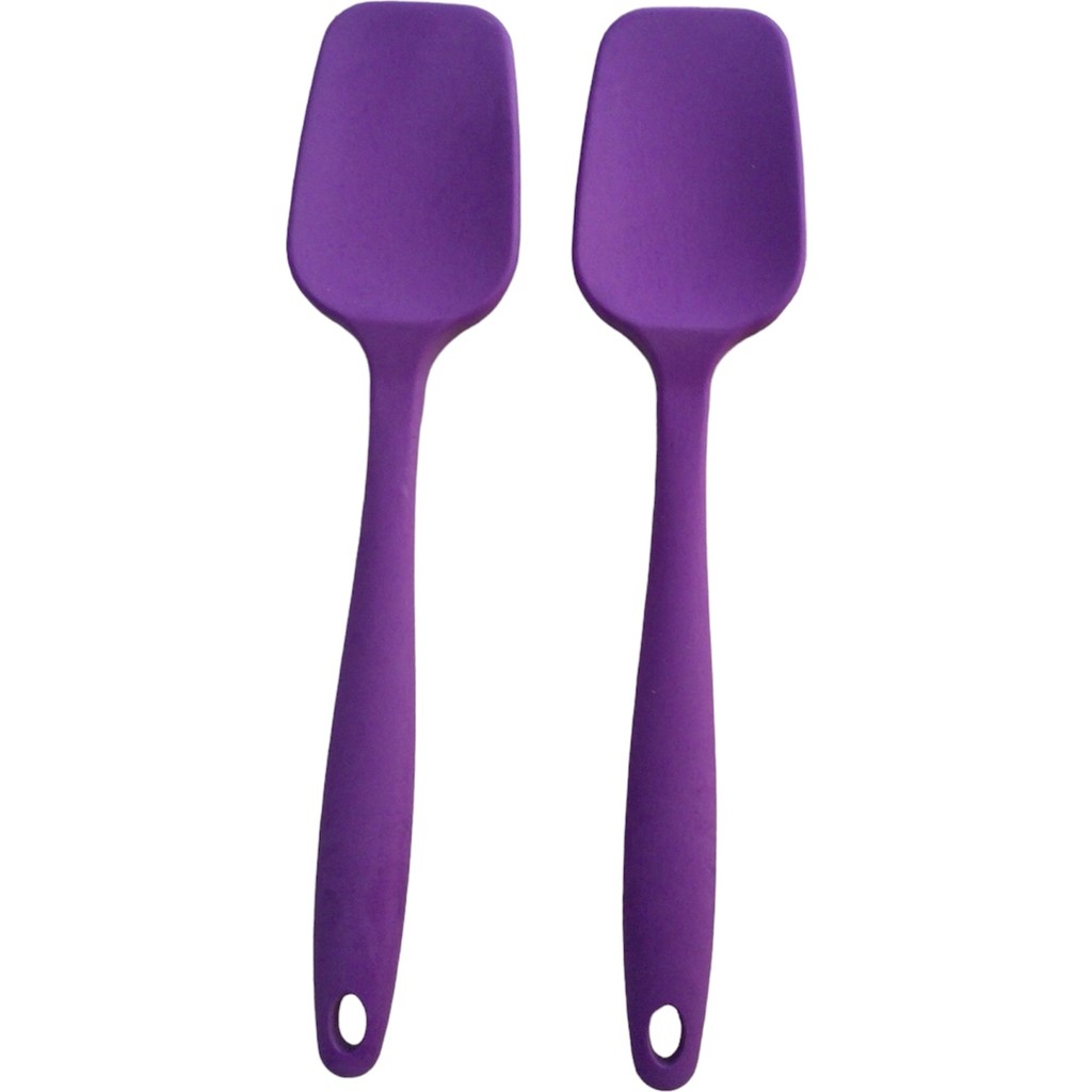 Bybirgül Büyük Boy Silikon Mor Yanmaz Yapışmaz Düz Spatula Mor 2 Li Set Diğer Fiyatı