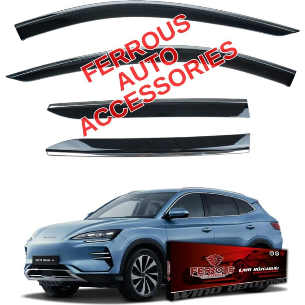 Byd Seal U Ferrous Kromlu Cam Rüzgarlığı 4lü 2024 ve Üstü Oto Rüzgarlıkları Fiyatı
