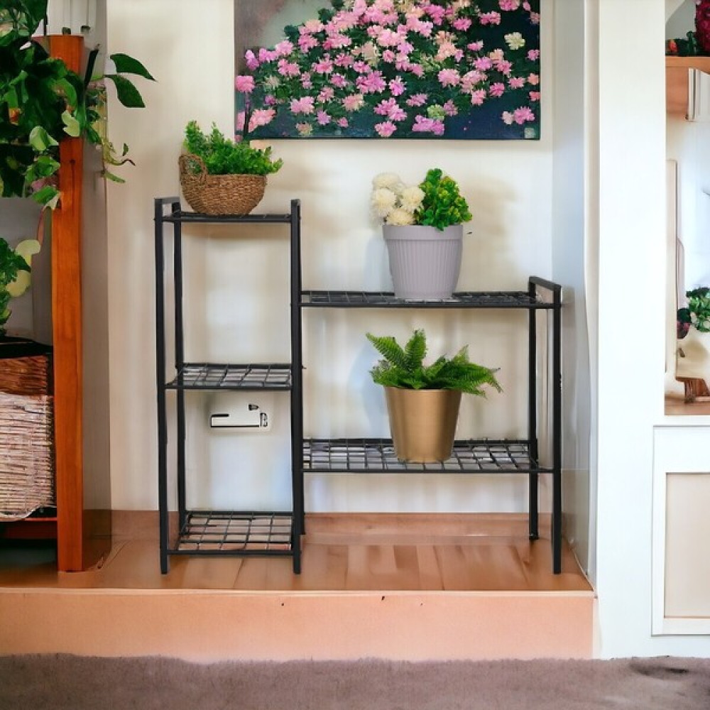 Bye Concept & More Dekoratif Metal Ayaklı 5 Tel Raflı Saksı Standı Katlı Saksılık Çiçeklik Bahçe ve Balkon Dekoru Garden Saksı ve Aksesuarları Fiyatı