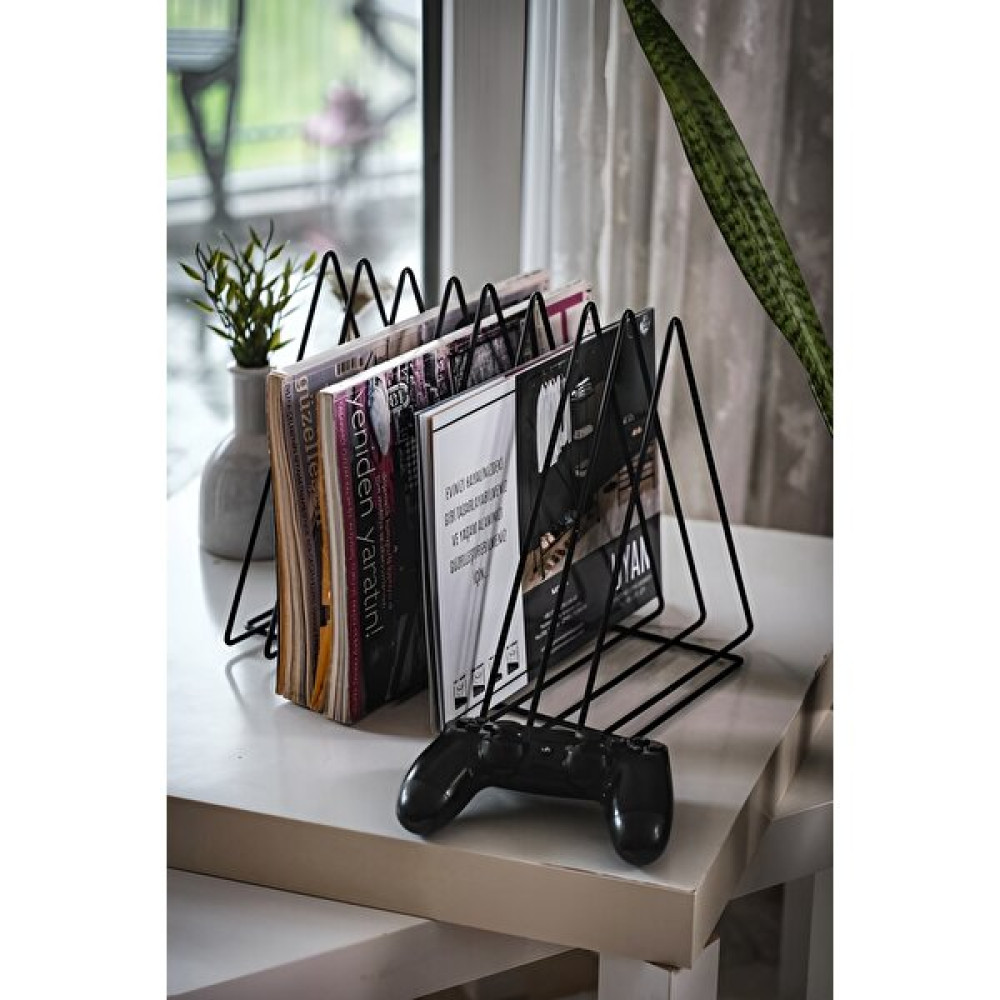 Bye Concept & More Metal Dergilik ve Klasör Ayracı Çok Amaçlı Üçgen Dergilik Masa Üstü Organizer Dergilik / Gazetelik Fiyatı