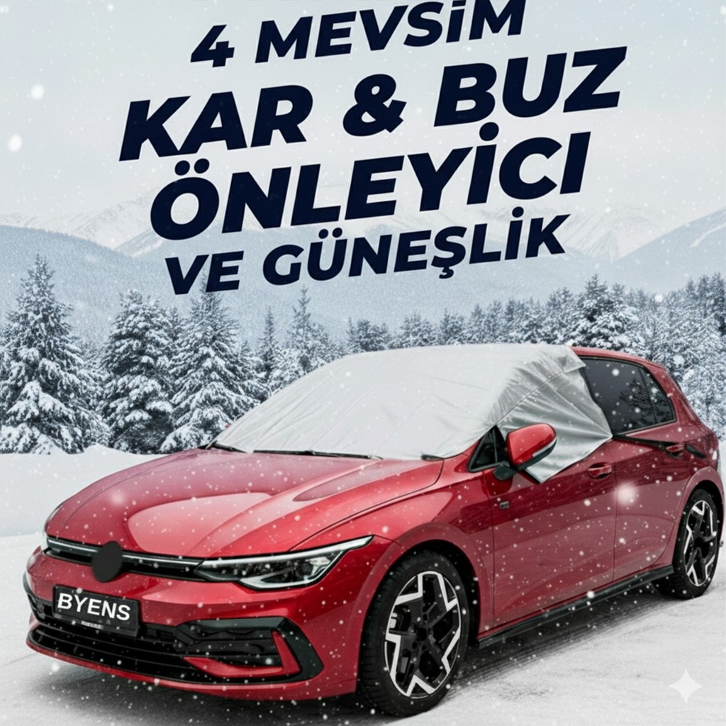 BYENS Oto Branda Araba Brandası Buzlanma Önleyici Çadırı Örtüsü Araç Tentesi Ön Cam Güneşlik Camı Güneşliği Buz Kar Koruyucu Yarım SSD / Solid State Drive Fiyatı