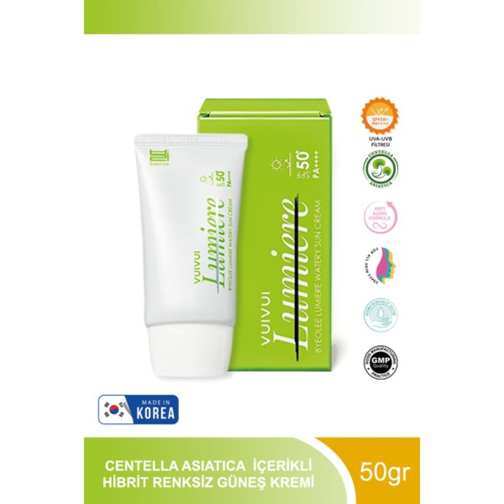 Byeolee Centella Asiatica Hibrit Renksiz Pürüzsüz ve Aydnlatıcı Kore Güneş Kremi SPF50 / Pa 50GR 8809035145098 Güneş Sonrası Kremler ve Losyonları Fiyatı