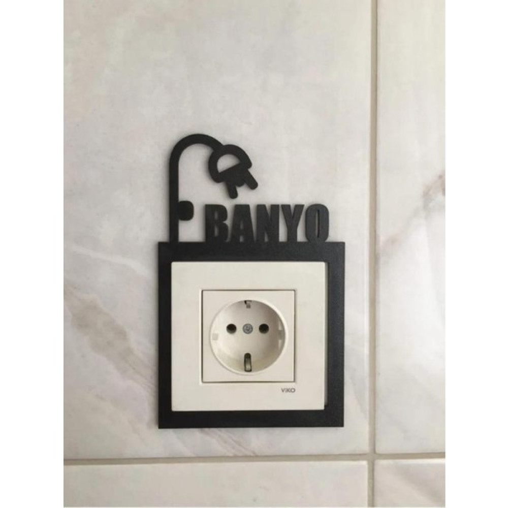 Byg Ahşap Dekorasyon Banyo Priz Çerçevesi Ev & Dekorasyon Aksesuarları Fiyatı
