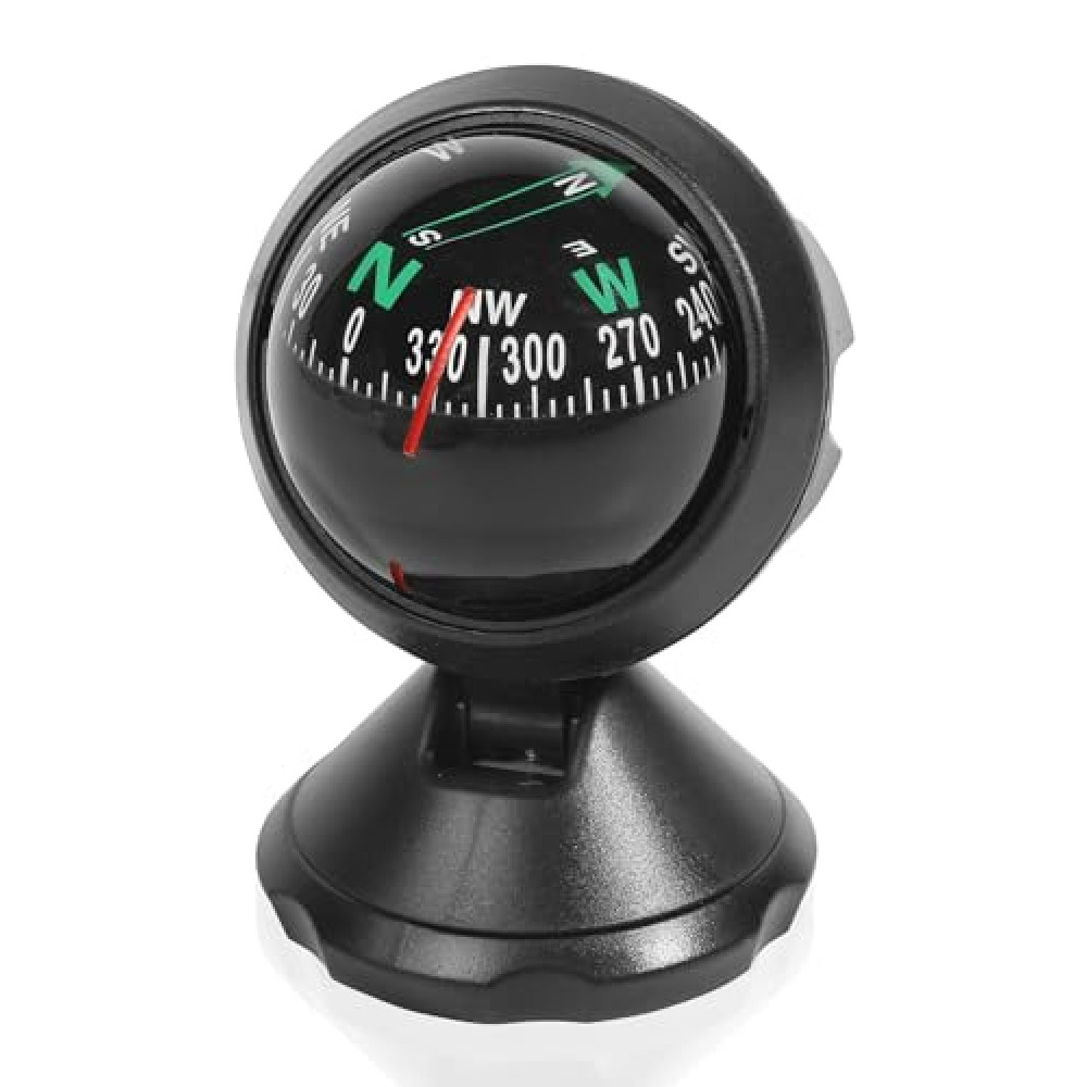bylikeho Car Compass,Compass for Car,Car Accessories Automotive Compass Ball,Car Compass Ball with Bottom Stick,Dash Mount Adjustable Compass Ball for Boat Car Truck Marine Caravan to Find Direction