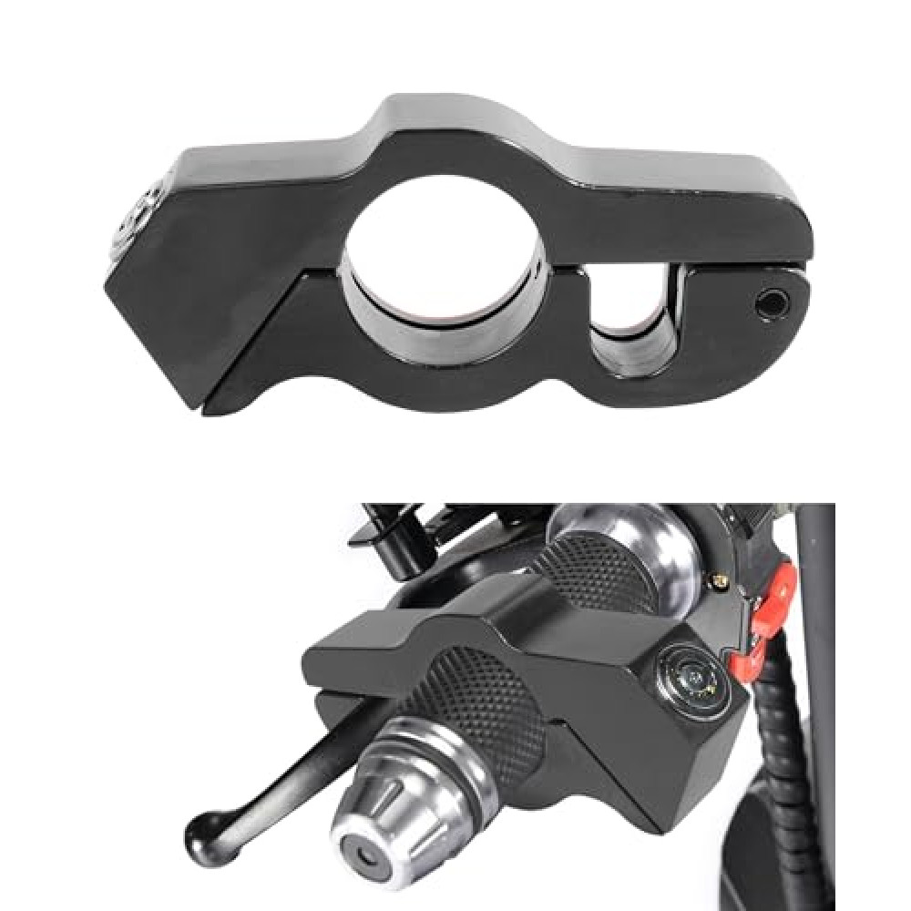 bylikeho Motorcycle Lock, Heavy Duty Anti-Theft Bike Handlebar Lock,Car Accessories Handlebar Throttle Grip Brake Lever Security Motorcycle Locks,Ultimate Security for Motorcycle (Black)