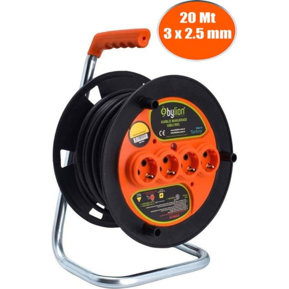 Bylion Bylion Makaralı Seyyar Uzatma Kablosu 3x2.5 mm (20 Metre) Prizler Fiyatı