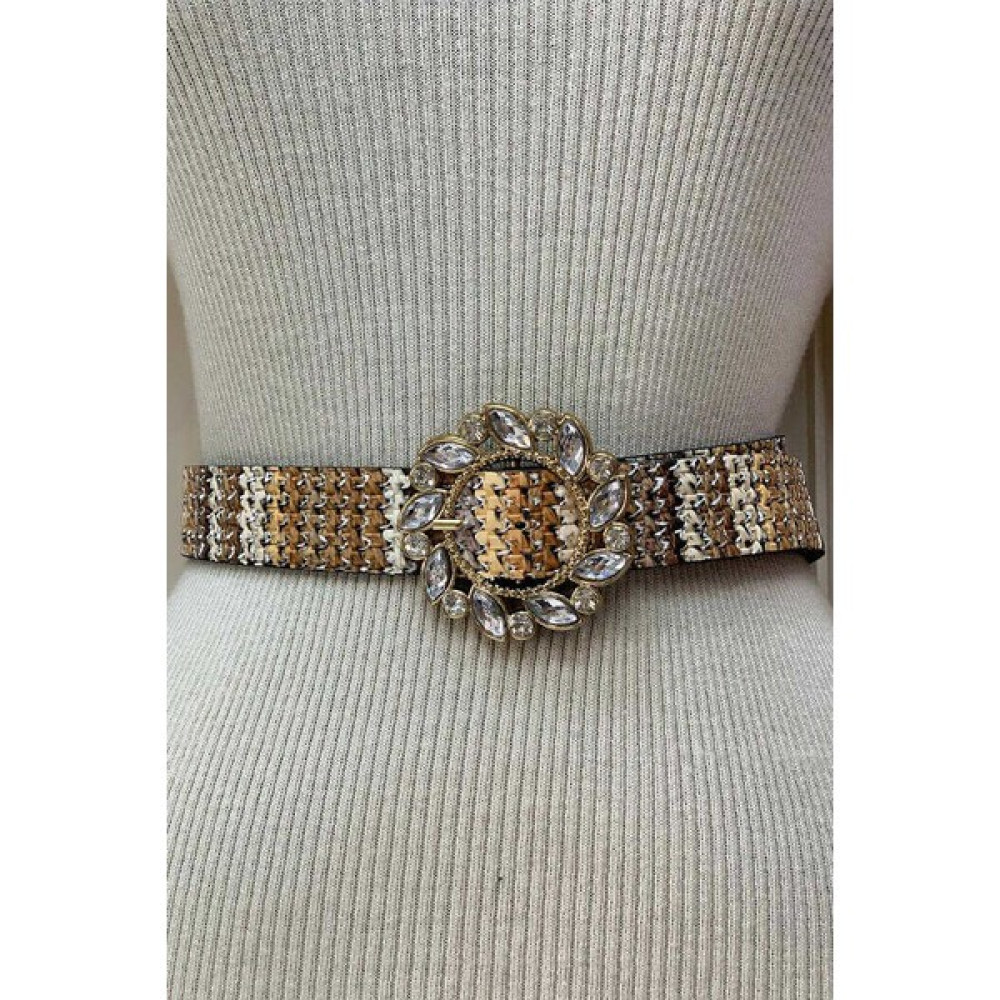 Bym Fashion Bym 9055 Etnik Desen Kemer Taba Kadın Kemeri Fiyatı