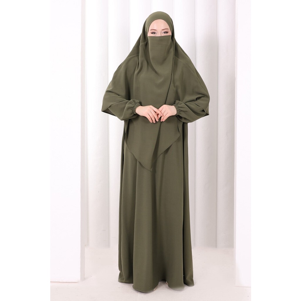 Bym Fashion Dubai Sufleli Elbise Takım 6044 Haki Giyim & İç Giyim Fiyatı
