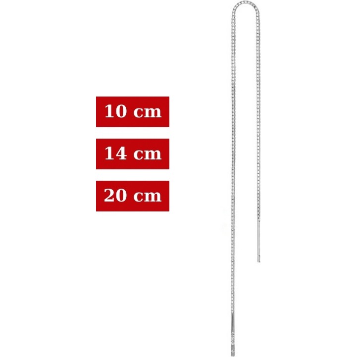 BymissMücevherat 925 Ayar Gümüş Küp Zincir Asansör Model Gümüş Tekli Küpe (1 Adet) - 20 cm SSD / Solid State Drive Fiyatı