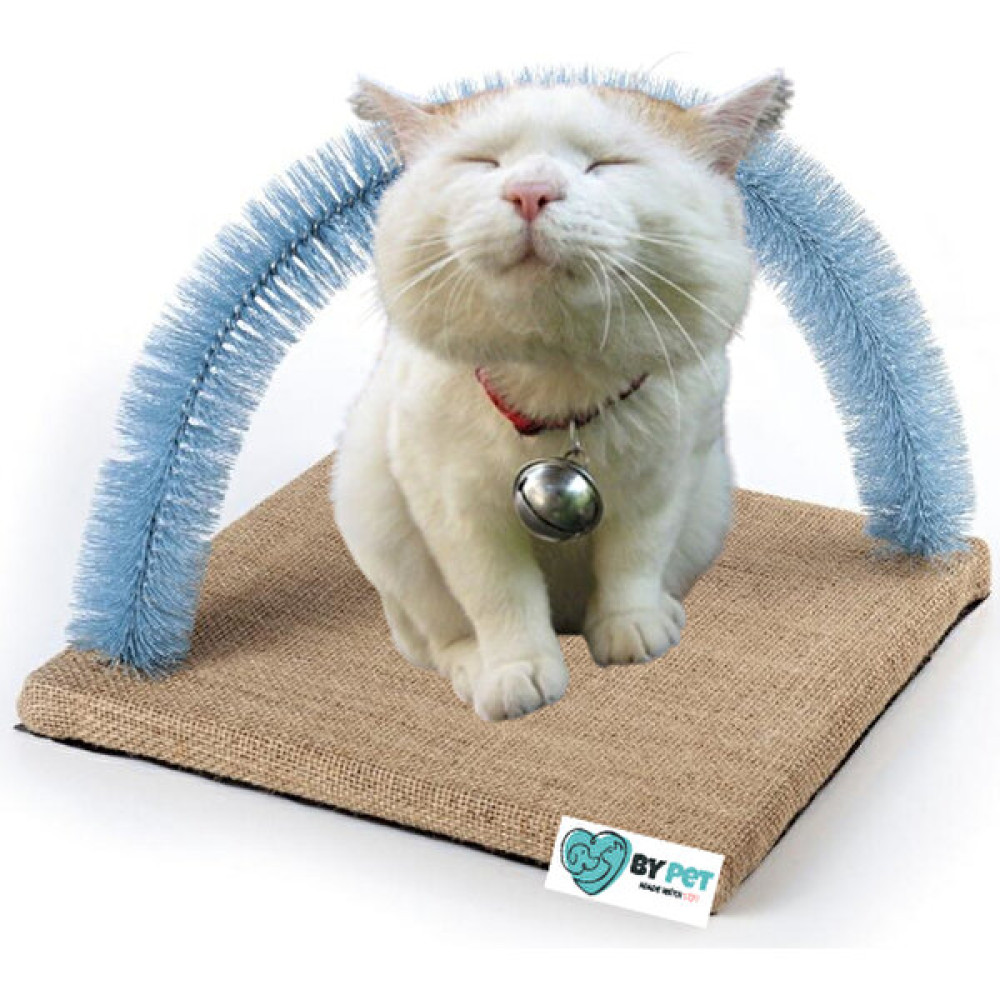 Bypet Kedi Kaşınma Platformu - Fırçalı Kedi Oyuncağı ve Kaşınma Tırmalama Tahtası - Mavi Evcil Hayvan Ürünleri Fiyatı