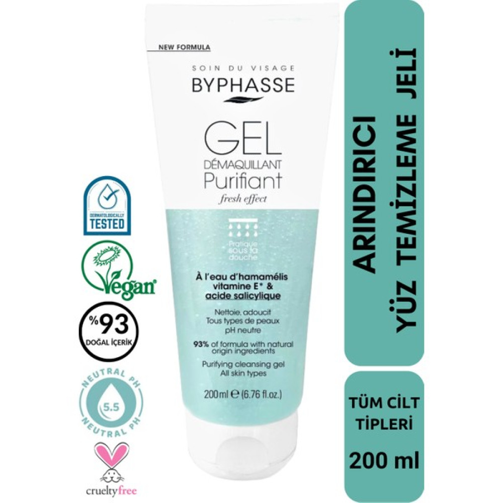 Byphasse Arındırıcı Yüz Temizleme Jeli Tüm Cilt Tipleri 200ML Oto Boyaları Fiyatı