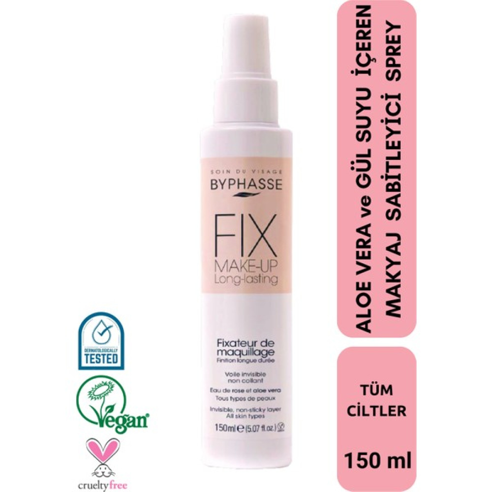 Byphasse Makyaj Sabitleyici Sprey Aloe Vera ve Gül Suyu Özlü 150ML Makyaj Bazı Fiyatı