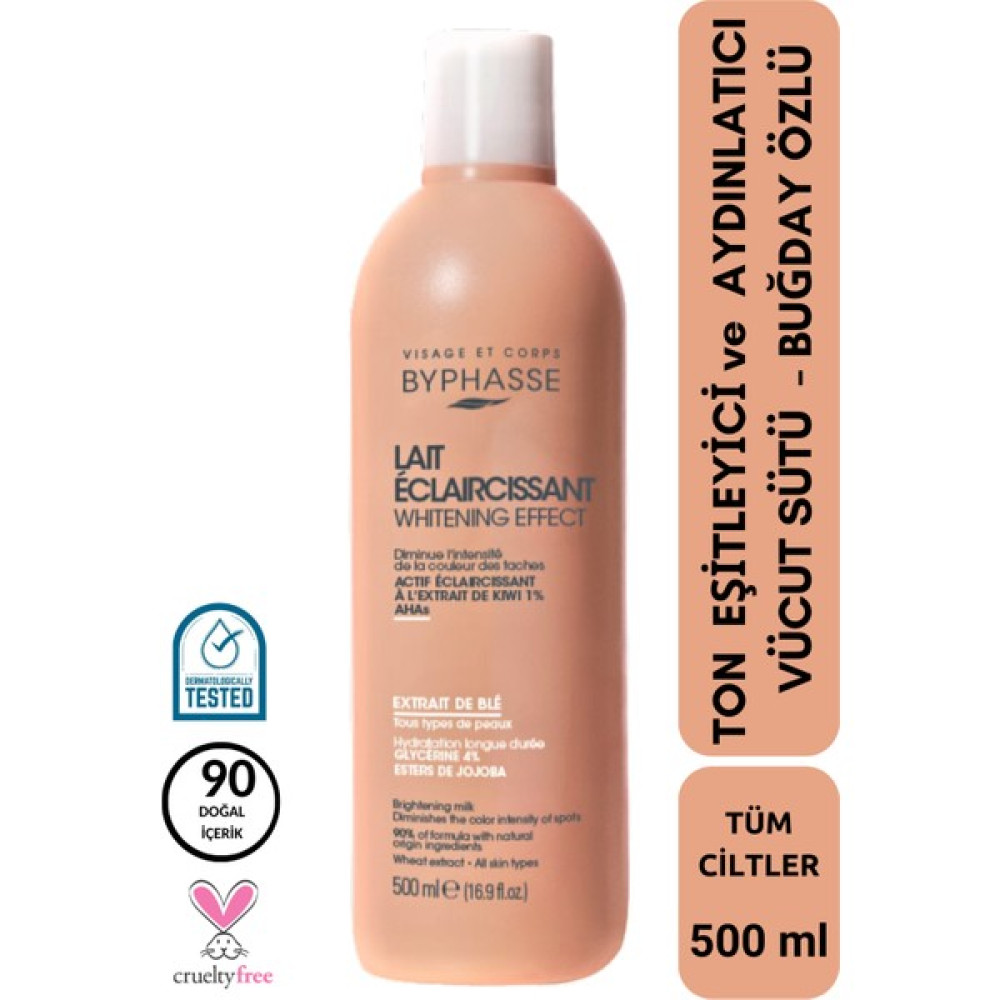 Byphasse Ton Eşitleyici ve Aydınlatıcı Vücut Sütü - Buğday Özlü 500ML Oto Boyaları Fiyatı