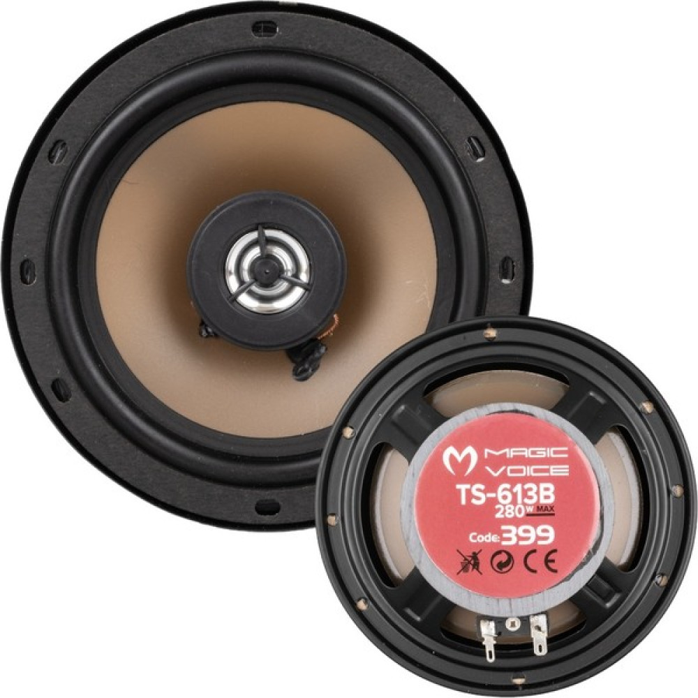 BYR MV-399 6 16 cm 280 Watt Çift Yollu Tweeterli Tekli Oto Hoparlör (Yedek Hoparlör) Byr [byrtek] Oto Hoparlörleri & SubWoofer Fiyatı