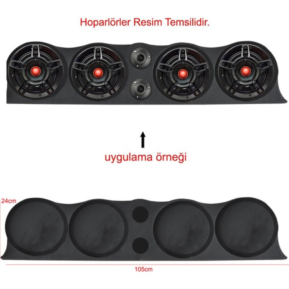 BYR Tofaş Dörtlü 20CM 10CM Tweeterli Fiber Pandizot Universal Byr [byrtek] Oto Hoparlörleri & SubWoofer Fiyatı