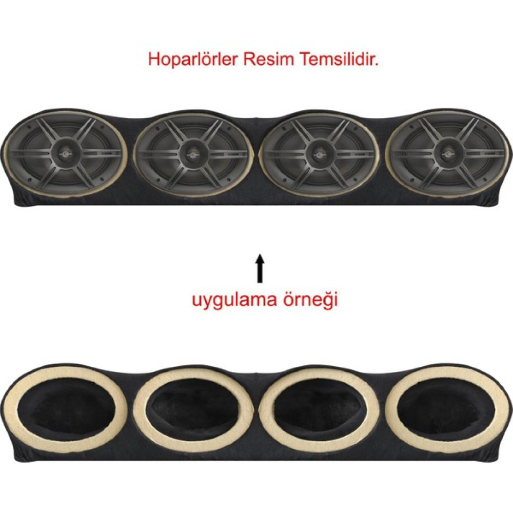 BYR Tofaş Dörtlü Oval 6x9 Halkali Fiber Pandizot Byr [byrtek] Oto Hoparlörleri & SubWoofer Fiyatı