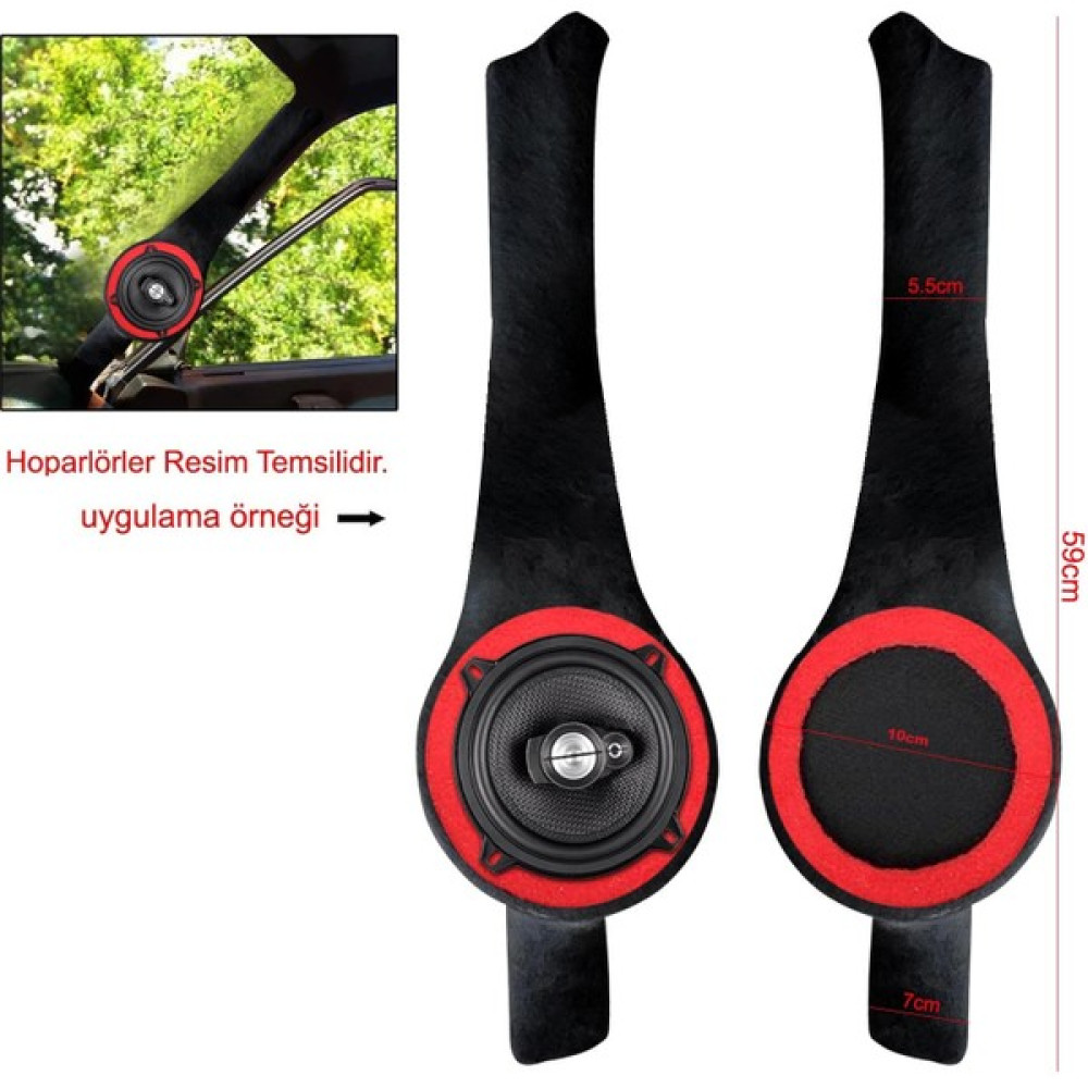 BYR Tofaş Ön Direk Pandizot Tek Hoparlör 10CM Halkali (2 Adet) Byr [byrtek] Oto Hoparlörleri & SubWoofer Fiyatı