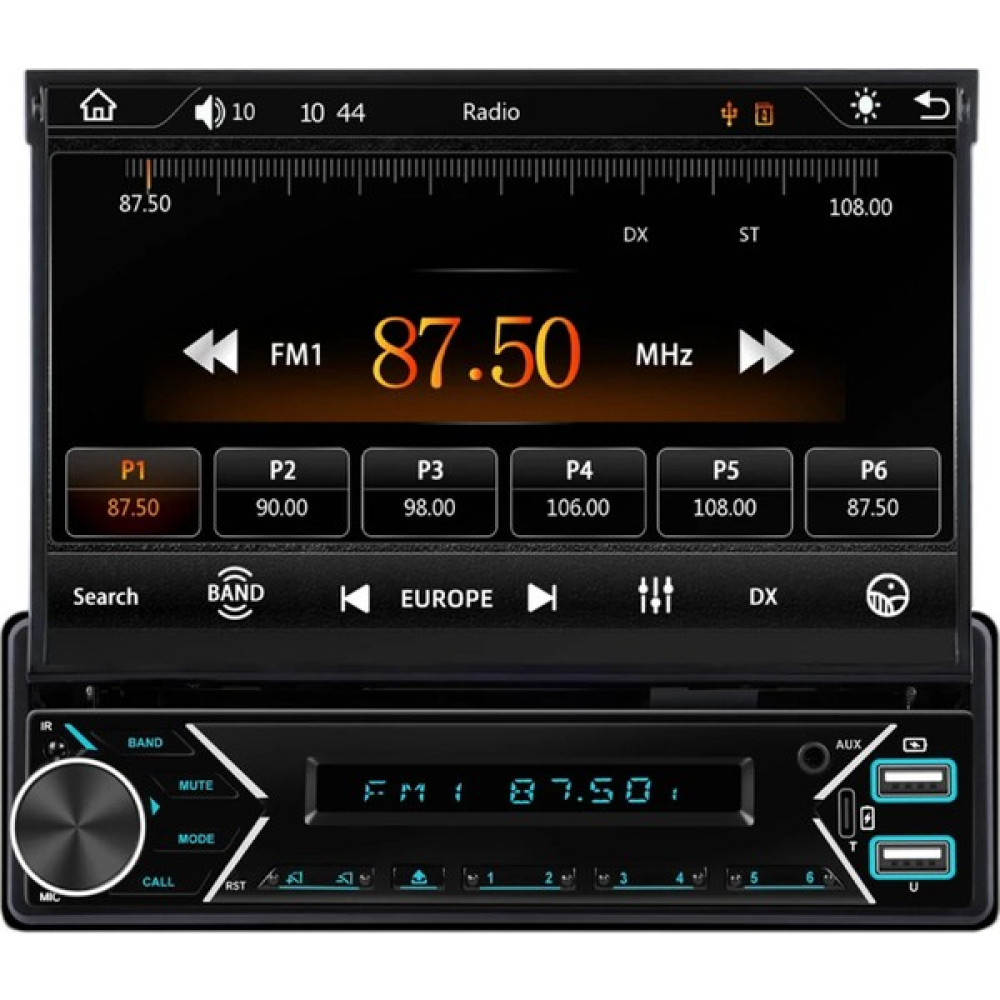 BYR002 VM-6800 Indash Teyp 7 Inç 4X50 Watt Bluetooth Mirrorlink Carplay [efsngrck] Oto Teypleri Fiyatı