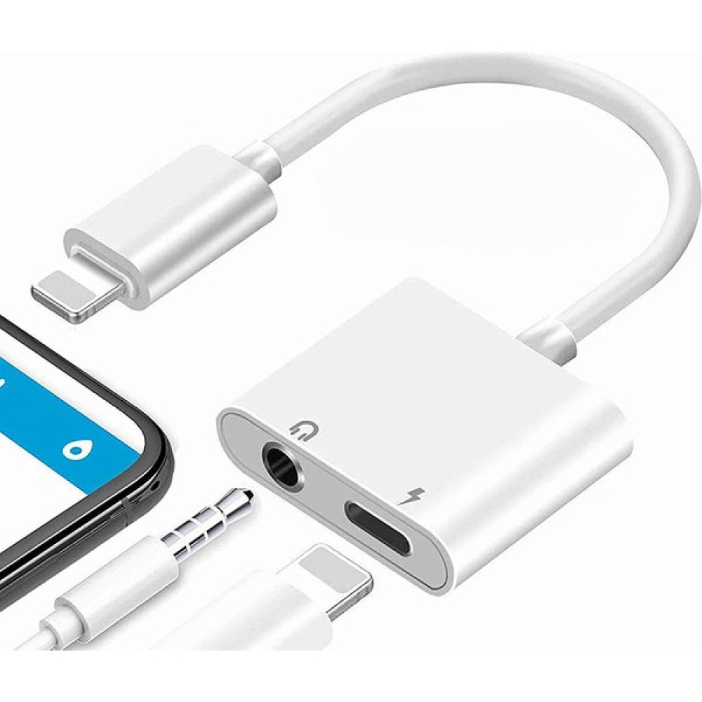 Byrist Apple iPhone ve Ipad Lightning Uyumlu Kulaklık ve Şarj Çevirici Dönüştürücü Çoğaltıcı Kablo - Beyaz Tablet Aksesuarı Fiyatı