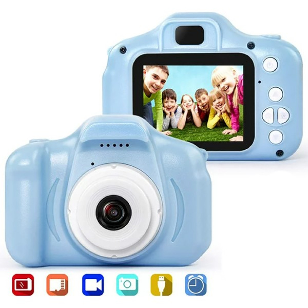 Byrist Çocuk Kamerası Akıllı Mini 1080P Dijital Fotoğraf Makinesi Hafıza Kartı/müzik/video/oyun Destekli - Mavi Dijital Fotoğraf Makineleri Fiyatı