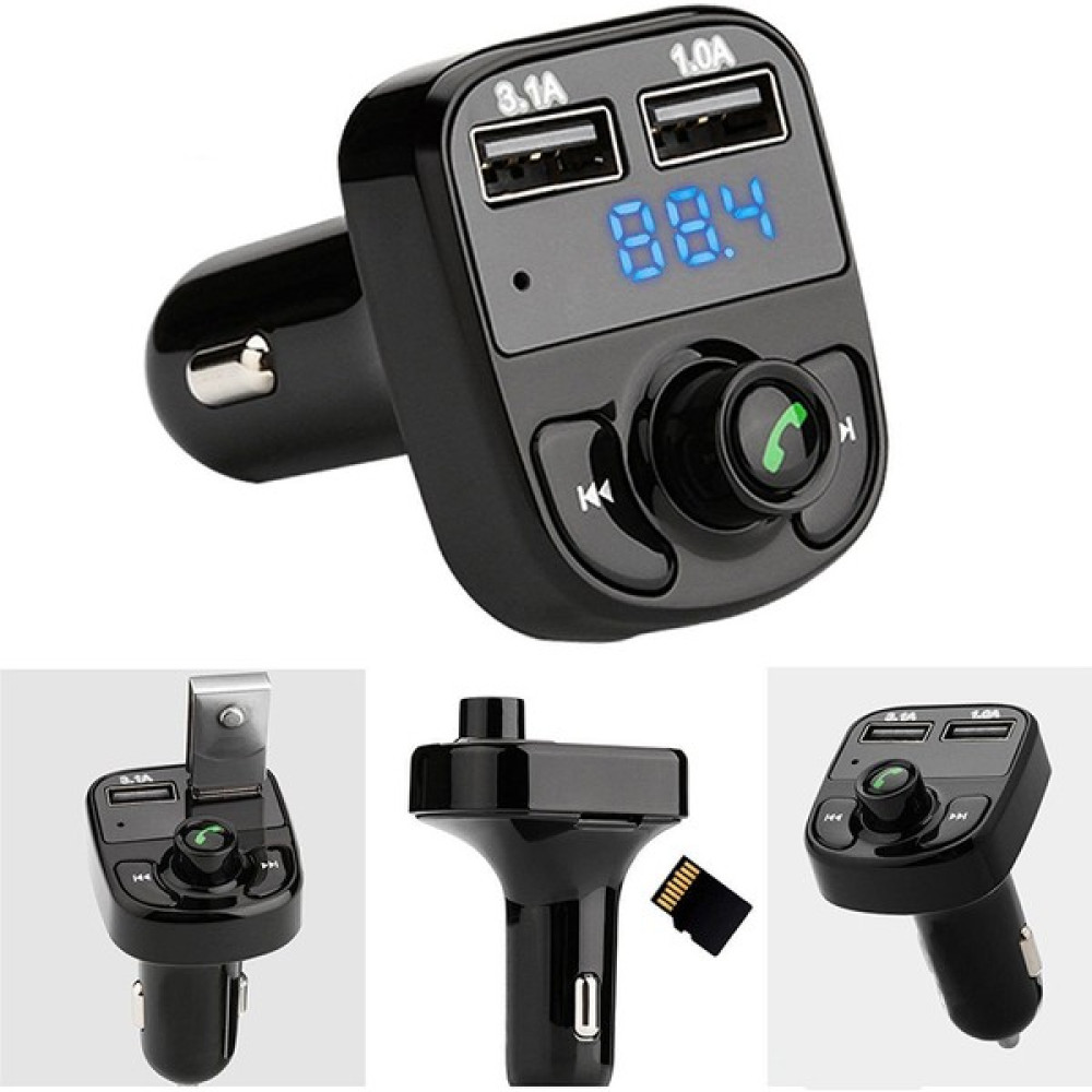 Byrist Fm Transmitter Oto Çakmaklık Araç Kiti Bluetooth Kablosuz USB Mp3 Hafıza Kartı Dahili Mikrofon 3.1A Hızlı Şarj Oto Elektroniği Fiyatı