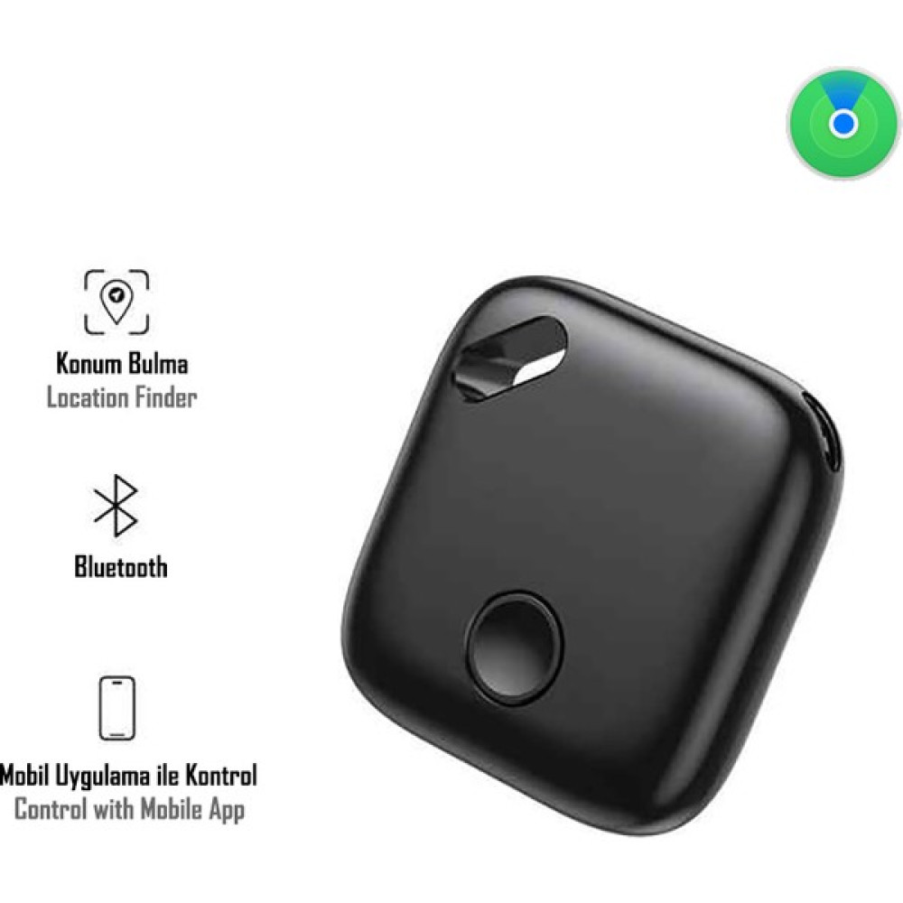 Byrist iTag Smart Tag iOS/iPadOS Uyumlu Akıllı Takip Cihazı - Find My Device Entegrasyonu - Siyah Cep Telefonu Aksesuarı Fiyatı