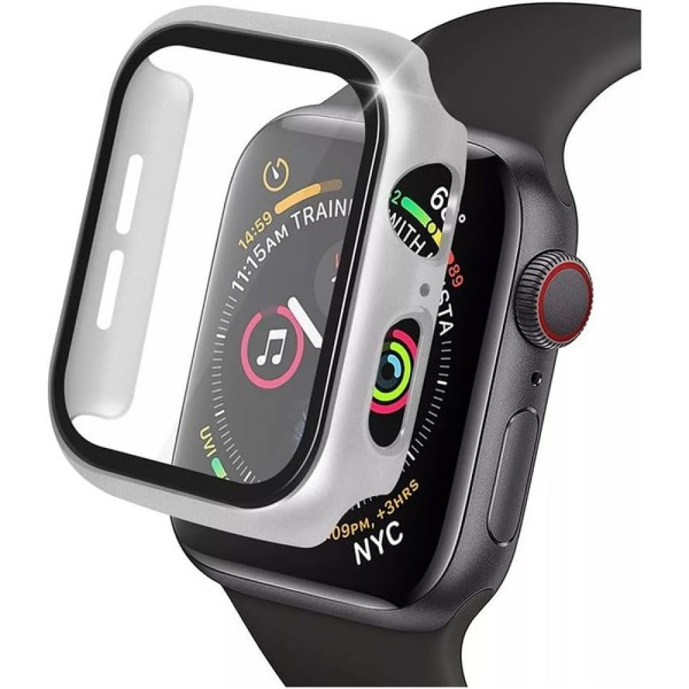 Byrk Aksesuar Apple Watch 2 3 4 5 6 Se (44 Mm) Uyumlu Kılıf Kasa ve Ekran Koruyucu 360 Tam Koruma - Gümüş - Gri Giyilebilir Teknoloji Aksesuarları Fiyatı