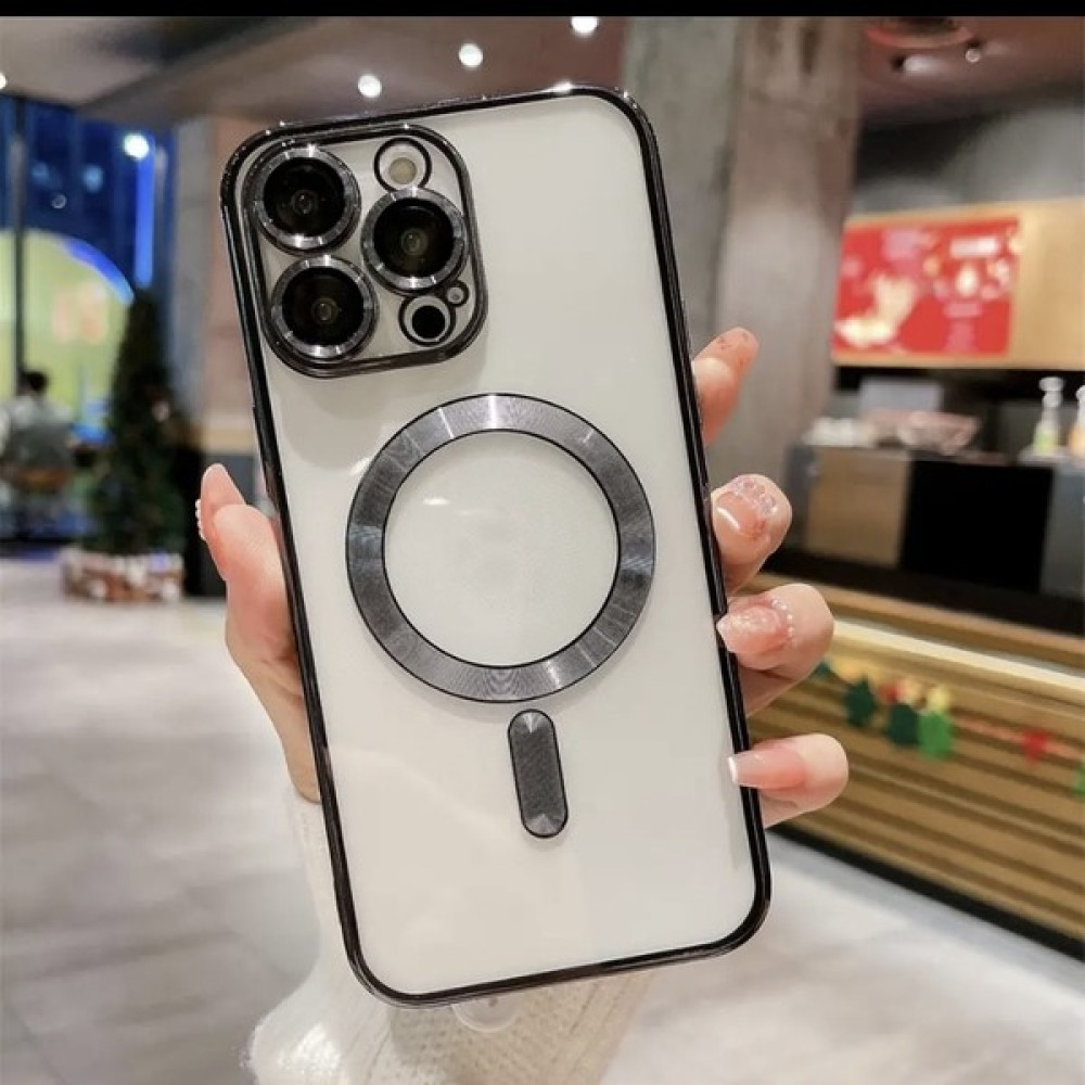 Byrk Aksesuar iPhone 15 Pro Max Uyumlu Lüks Magsafe ve Mıknatıs Özellikli Kılıf - Siyah Cep Telefonu Kılıfı Fiyatı