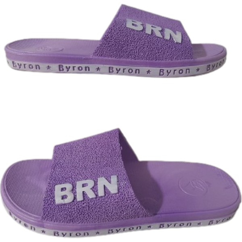 Byron Brn B050-10 Kadın Lila Kaymaz Taban Deniz Plaj Havuz Günlük Yürüyüş Terlik Kadın Terlikleri ve Sandaletleri Fiyatı