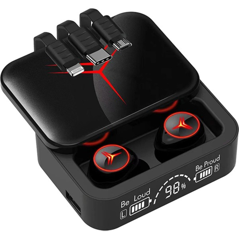 Byrtech Earbuds Tws M88 Plus Powerbank Kutulu Dijital Göstergeli Bluetooth Kulaklık - Siyah Oto Boyaları Fiyatı