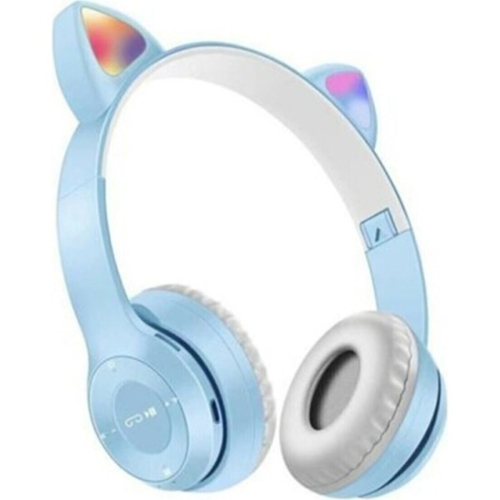 Byrtech P47M Kedi Kulaklı LED Işıklı Bluetooth Kulaklık - Mavi Oto Boyaları Fiyatı