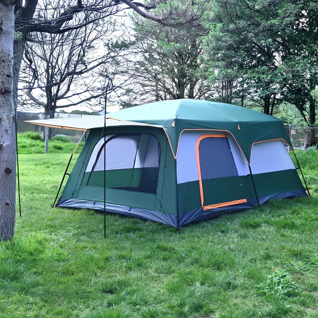 Bysay 10 Kişilik 2 Odalı Tenteli Kamp Çadırı 430X305X200 (Yeşil) Çadır Fiyatı