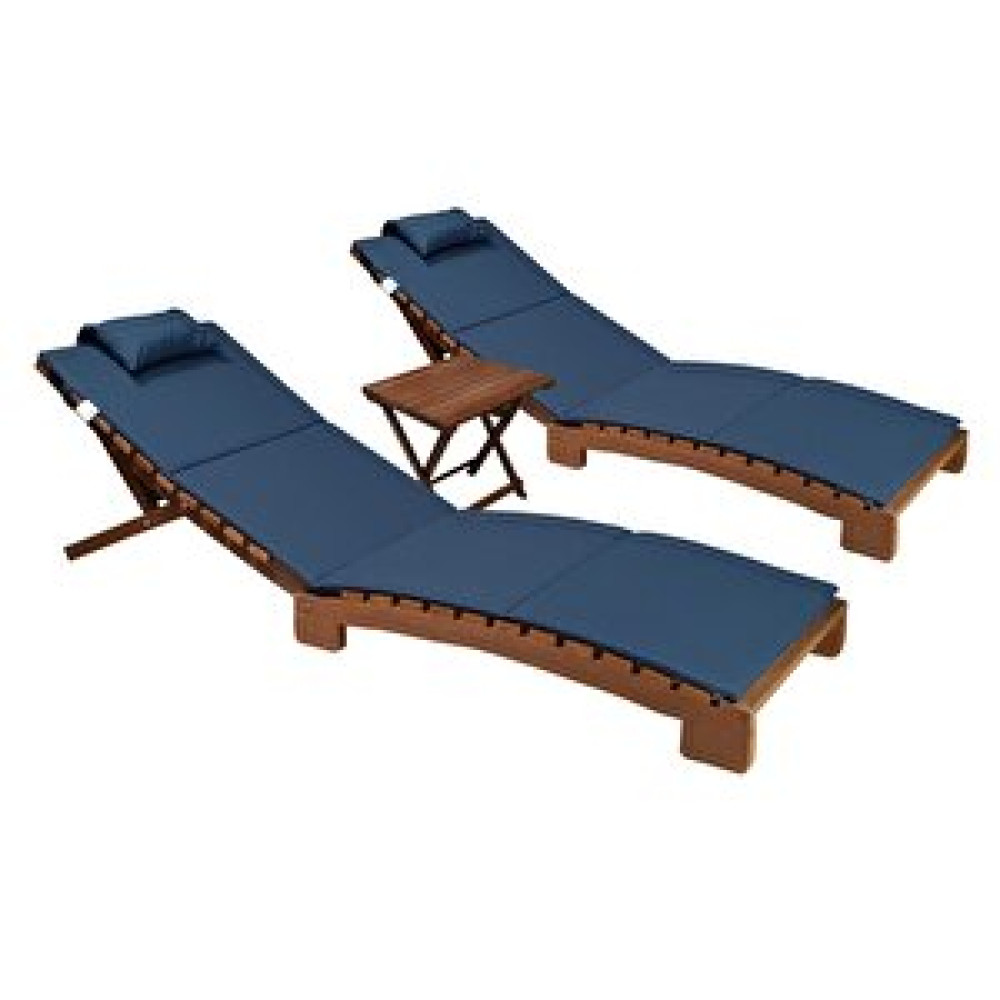 BySay Bysay Ahşap Katlanabi̇li̇r Yatar Şezlong Plaj Yataği Mi̇nder Dahi̇l 3 Lü Set (cevi̇z - Antrasi̇t) Ceviz Antrasit Şezlong Fiyatı
