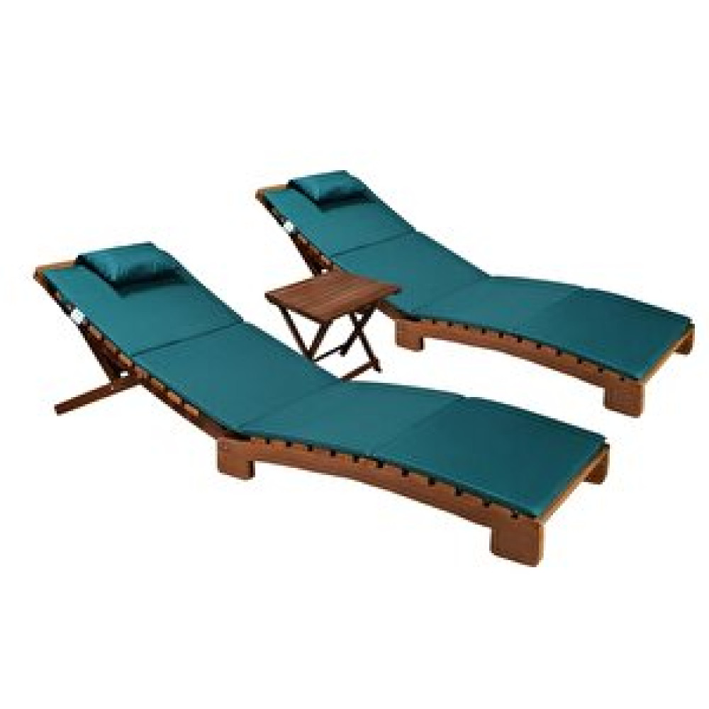 BySay Bysay Ahşap Katlanabi̇li̇r Yatar Şezlong Plaj Yataği Mi̇nder Dahi̇l 3 Lü Set (cevi̇z - Yeşi̇l) Ceviz Yeşili Şezlong Fiyatı