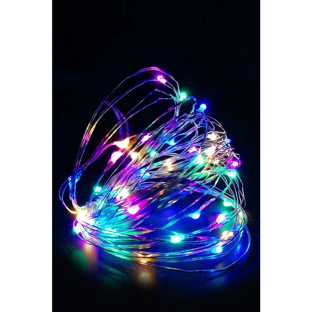 BYSHOME Peri Led 10 Metre Pilli Rgb Renk Dekoratif Aydınlatma Yaş Günü & Parti Fiyatı