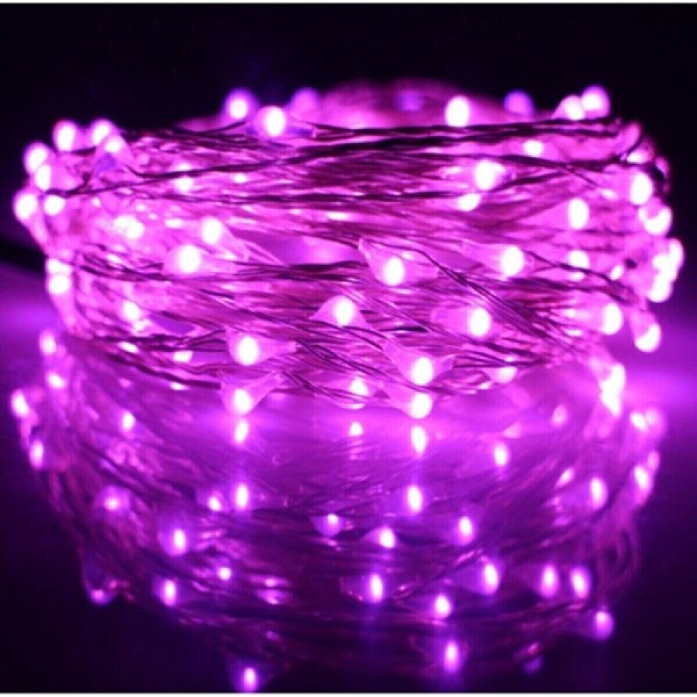 Byshome Peri LED 5 Metre Pilli Dekoratif Aydınlatma - 5 m - Mor Led Aydınlatmalar Fiyatı