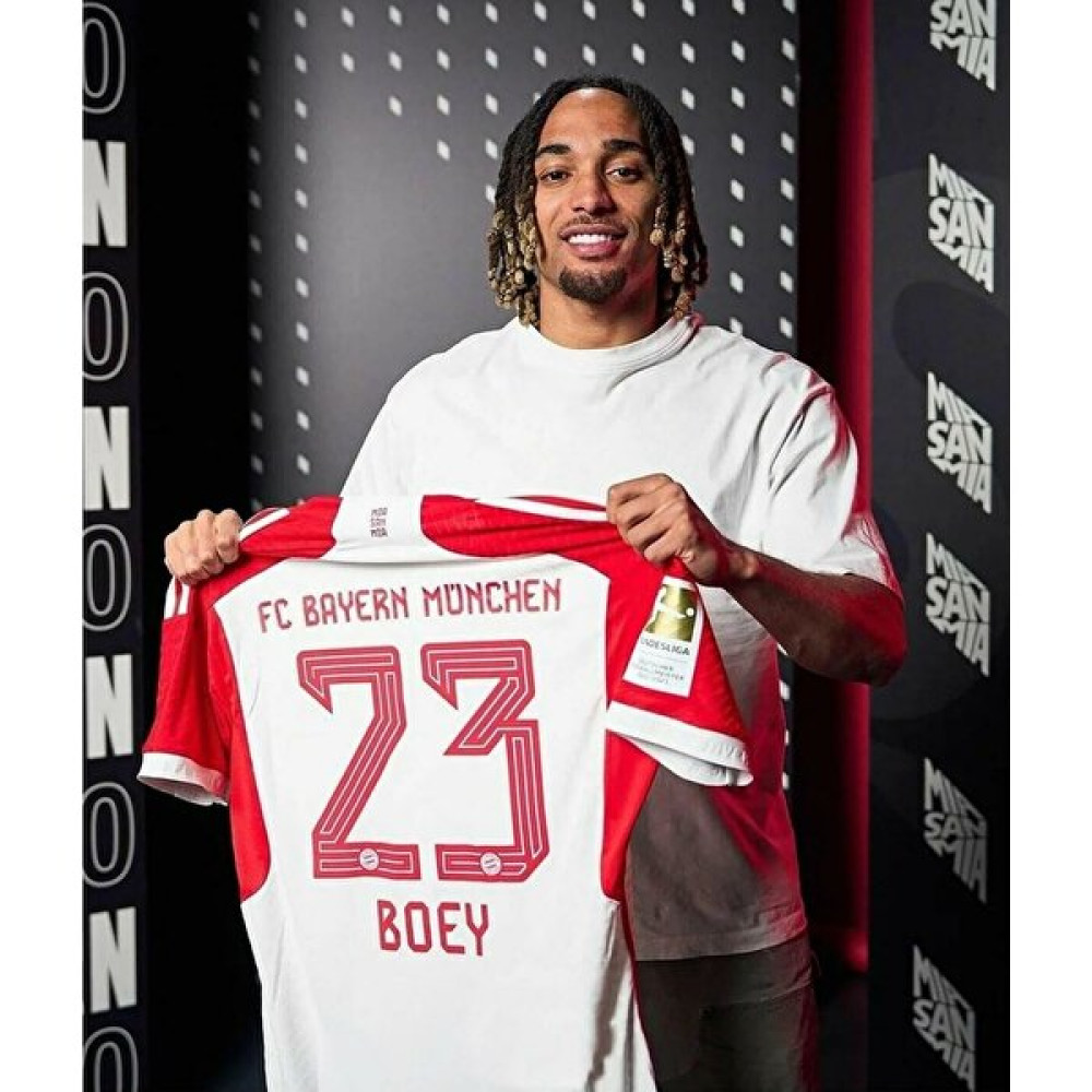 BySportakus Bayern Münih 2023/24 Yeni Sezon Sacha Boey Iç Saha Forması Futbol Malzemeleri Fiyatı