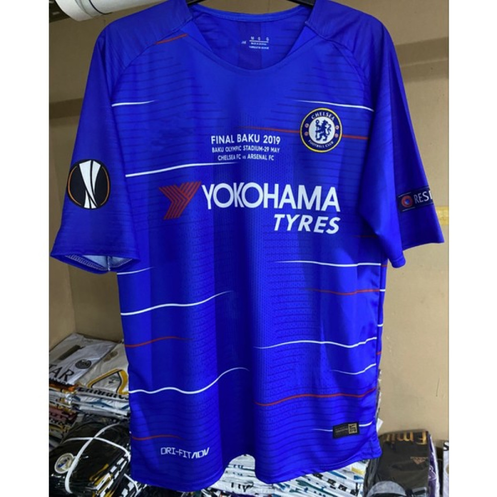 BySportakus Chelsea 2019 Bakü Avrupa Ligi Finali Eden Hazard Özel Forması Futbol Malzemeleri Fiyatı