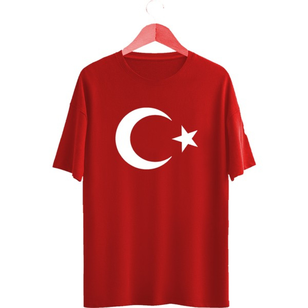 Byvol Türk Bayrağı Baskılı Çocuk Tişört Ayyıldız Kırmızı T-Shirt Erkek Çocuk T-shirt Fiyatı