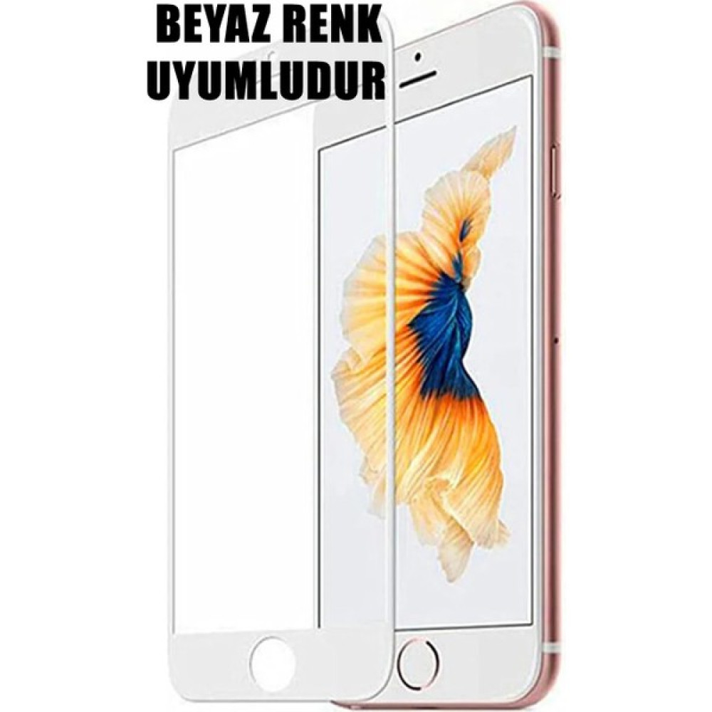 Bzontech Apple iPhone 7 Plus Ekran Koruyucu 9d Tam Kaplayan Kavisli Iphone 7 Plus-Beyaz - Beyaz Cep Telefonu Ekran Koruyucusu Fiyatı