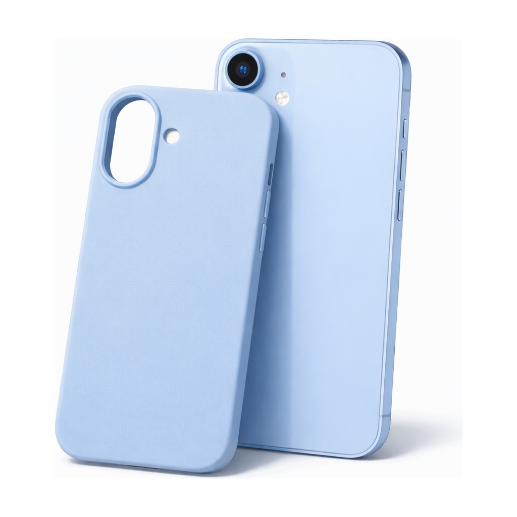 Bzontech iPhone 17 Uyumlu Kılıf Renkli Lansman Içi Kadife Yumuşak Kamera Yükseltili Silikon - Baby Blue Cep Telefonu Kılıfı Fiyatı